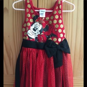 Disney Minnie Mouse Red Sleeveless Dress